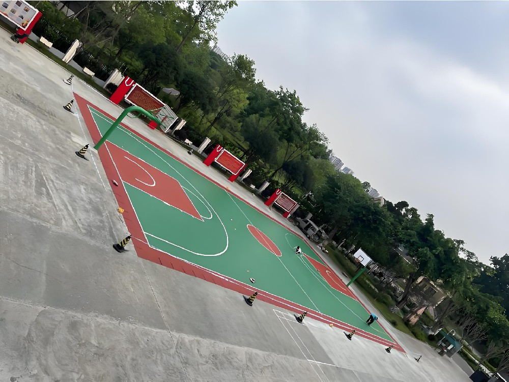 復(fù)合型硅pu籃球場(chǎng)